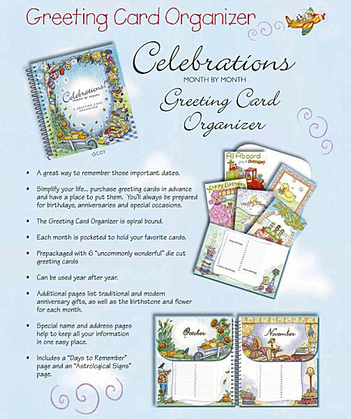 Greeting Card Organizer for Every Month
